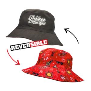 Tukker Schnaps reversible buckethat 5 jaar jubileum