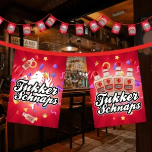 Tukker Schnaps vlaggenlijn 5 meter feestdecoratie
